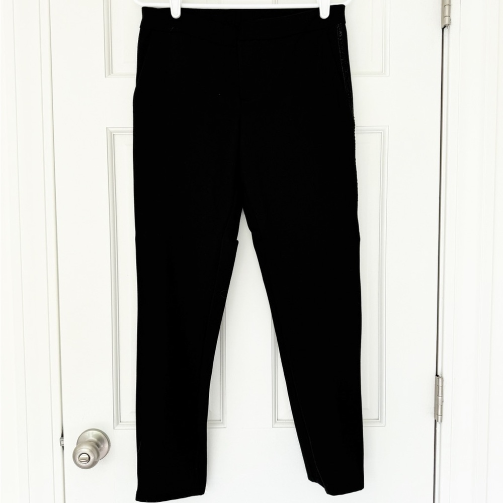 KUT FROM THE KLOTH sparkle tuxedo pants size 8 black Stitchfix